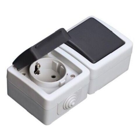 Base de enchufe y conmutador estanco IP44 GSC 1200255
