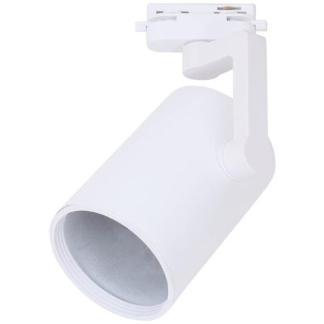 Foco carril monofásico E27 Blanco