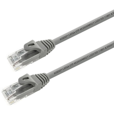Cable de Red RJ45 UTP Aisens A145.0327 Cat.6A/ 2m/ Gris (1/2)