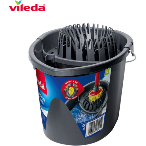 VILEDA Wring and Go Cubo de 7 litros Wring and Go - gris