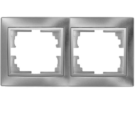 MARCO PARA 2 ELEMENTOS HORIZONTAL PLATA 154x81x10mm S.EUROPA SOLERA ERP72AU