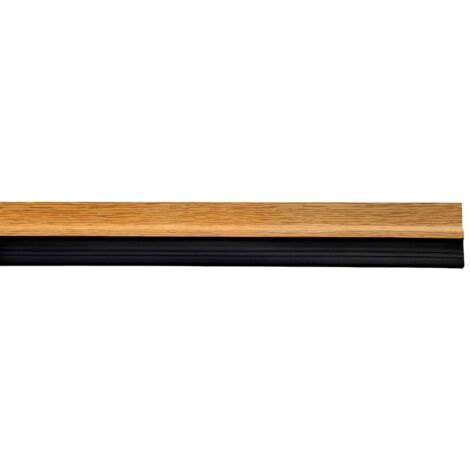 WOLFPACK LINEA PROFESIONAL burlete puerta pvc roble con goma 1 metro