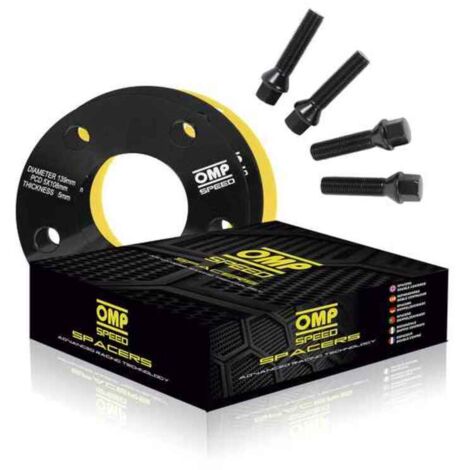 OMP Set De 20 Vis M14x1.5 Longueur 28 Mm Cônes – Noires Pour Jantes Alu, Homologuées Course