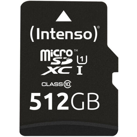 Intenso microSDXC Cards 512GB Class 10 UHS-I Premium (1/4)