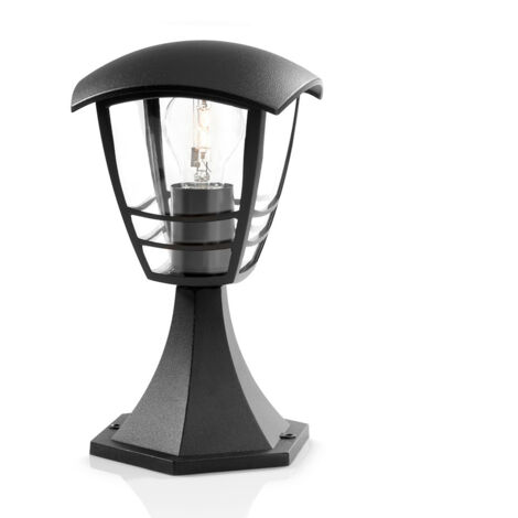 Aplique exterior sobremuro1x60w negro mod. creek philips
