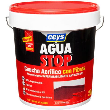 AGUASTOP CAUCHO FIBRAS GRIS 20kg 903307 CEYS