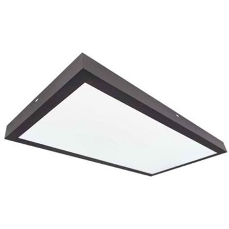 Panel LED Kisongo superficie 36W 4200K negro 90x30cm