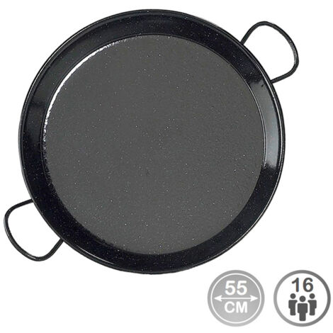 PAELLERA TRADICIONAL ACERO ESMALTADO Ø55cm (16 PERSONAS). VAELLO