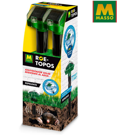 REPELENTE SOLAR PARA TOPOS  RESISTENTE AL AGUA 2 unid. ROE 231644 MASSO