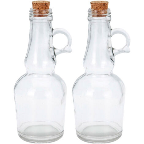 Set aceitera y vinagrera de cristal 250ml (1/2)