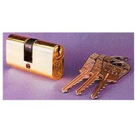 Cilindro serreta ovalado 26-26 – Tamaño 53mm – Dimensiones 26.5x26.5mm – Protección R10.5 – Latón – MCM (1/10)