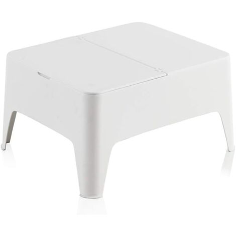 Mesa auxiliar color: blanco 58x48x30cm. modelo: alaska sp berner