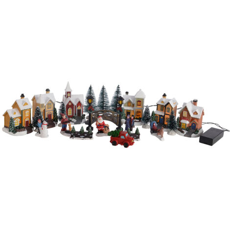 Pueblo navideño 2xaa no incluidas