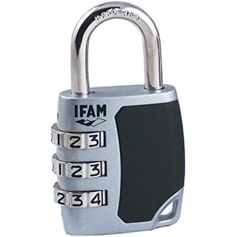 Candado c35s zinc 34,5mm. arco ø4,7mm con combinación ifam