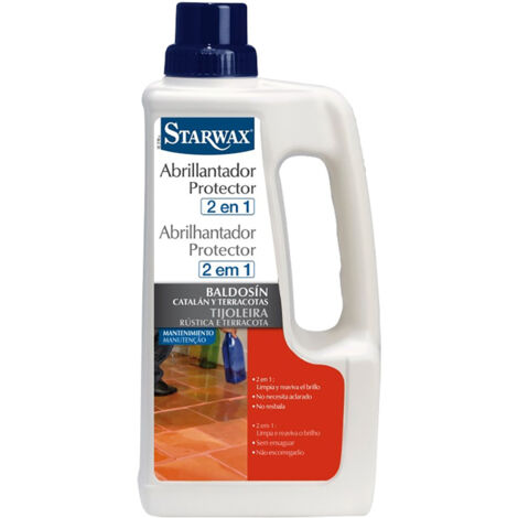 Abrillantador y protector 2 en 1 para baldosín catalán y terracotas 1l STARWAX