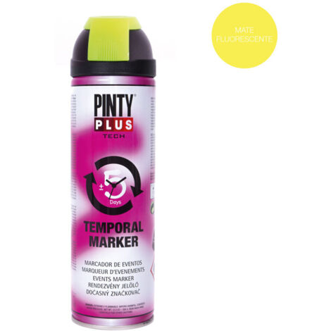 PINTURA EN SPRAY PINTYPLUS TECH MARCADOR EVENTOS 650cc AMARILLO T146 (1/2)