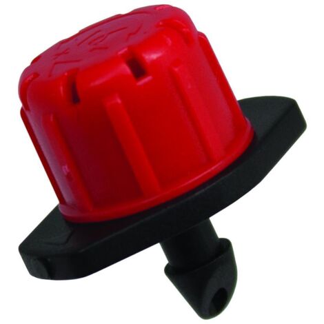 Gotero Regulable Polipropileno 0-60L/h Negro/Rojo Pack10 Blue Bird (1/4)
