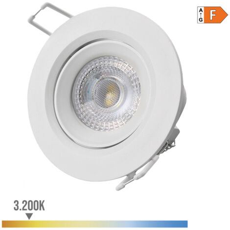 Downlight led empotrable redondo 5w 3200k luz calida color blanco ø9cm edm (1/3)