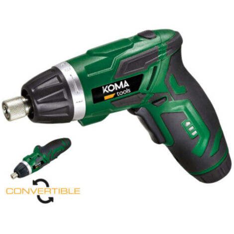 Atornillador a bateria reversible 3,6v litio 1300mah con 53 accesorios 17,5x14,8cm koma tools (1/5)
