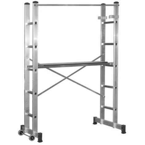 Andamio Aluminio Móvil Altura Máxima 3 Metros.  Escalera Doble, Escalera Tijera, Escalera Profesional, Escalera Telescopica,