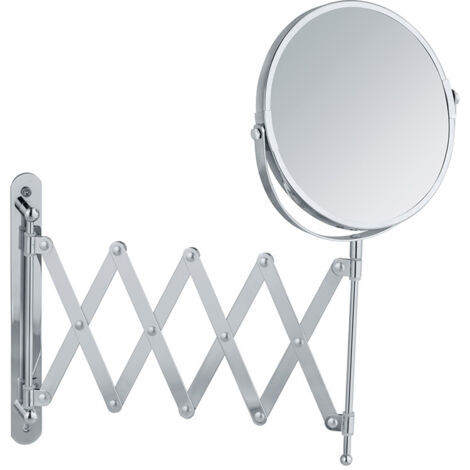 WENKO 15165100 espejo para maquillaje Tornillos Alrededor Cromo