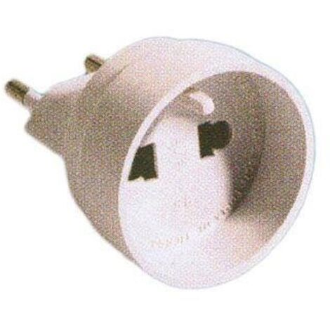 Adaptador Viaje 2P 10A 250V Blanco 2300W Solera