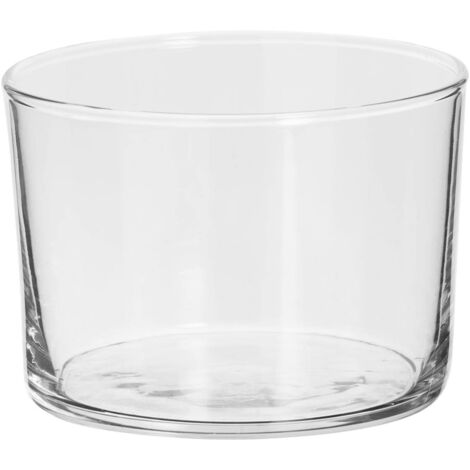Set 6 vasos de agua de cristal apilables modelo bodega 24cl