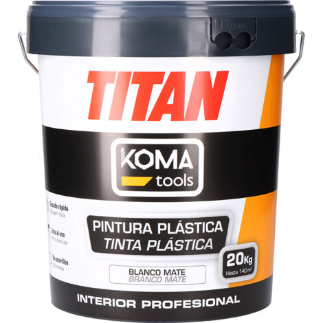 Pintura plástica vinílica interior blanco mate 20 kg