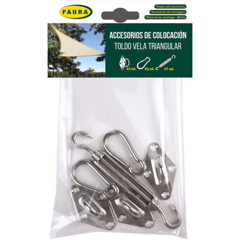 Accesorios de colocación, para toldo vela triangular