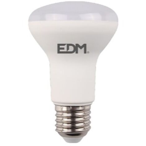 BOMBILLA REFLECTORA LED R63 E27 7W 470lm 6400K LUZ FRIA Ø6,3x10cm EDM (1/4)