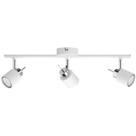 Foco metálico philips meranti de 3 luces gu10 ip20 blanco - 46533600
