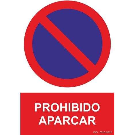 Normaluz RD41040 - Señal Prohibido Aparcar PVC Glasspack 0,7 mm 30x40 cm