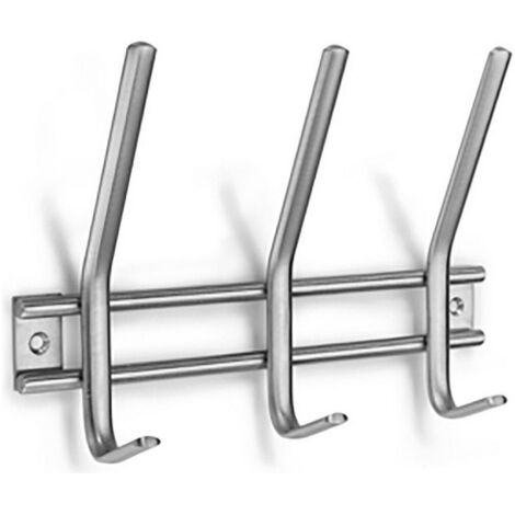 COLGADOR ACERO INOXIDABLE 6 GANCHOS DOBLE (BLISTER) INOFIX