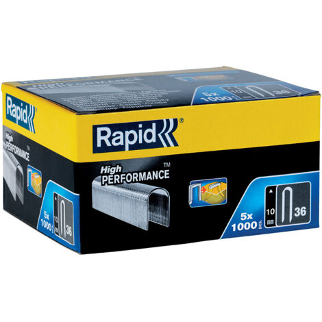Caja 5000 grapas para cable 36, 10mm, 5x1000 DP Rapid 11884410