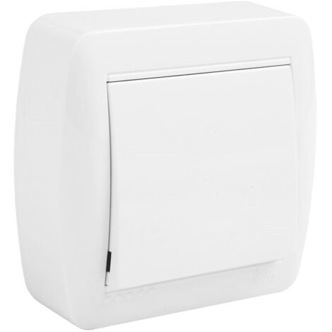 Pulsador superficie blanco serie mural, 74 x 72 x 28 mm (1/2)