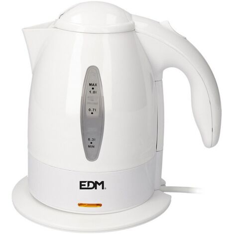 Hervidor EDM 07655 Blanco Polipropileno 2200 W 1 L (1/4)