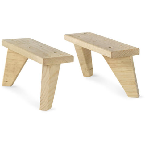 Juego de 2 patas dinamic de pino macizo 13,5x9x31cm astigarraga