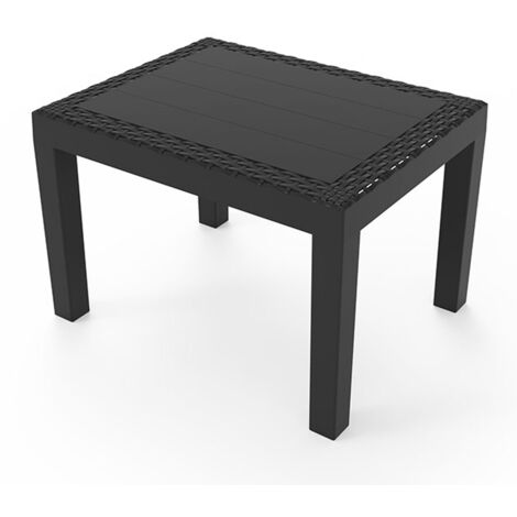 Mesa auxiliar jack color antracita para exterior 59 x 46 x 40 cm