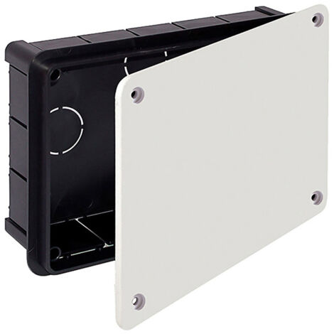 CAJA DE EMPOTRAR RECTANGULAR 200x130x60mm CON TORNILLOS (RETRACTILADO) SOLERA 314