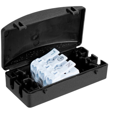 Caja Conexion Iluminacion IP20 16A 450VAC Terminal 3P Black Series Solera