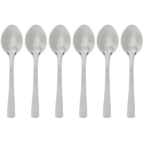 Pack de 6 Cucharas Pequeñas de Moka Inoxidable Silver Precision 9,5cm (1/4)