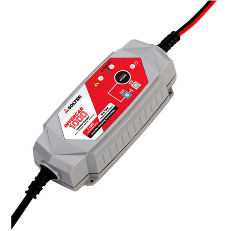Cargador inteligente de baterias invercar 1000 6/12v 1a (coches y motos) solter (1/2)