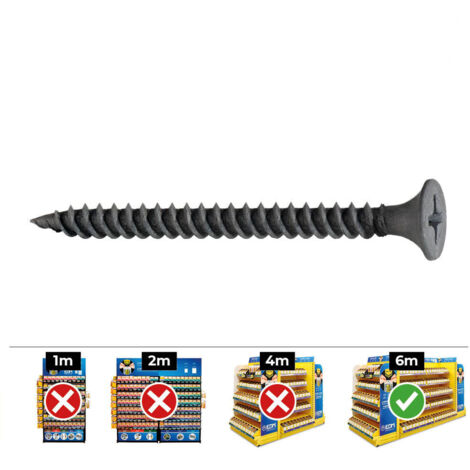 CAJA 1000 unid. TORNILLO PLADUR PLACA-METAL SSF Ø3,9x35mm FOSFATADO CELO