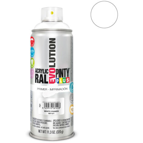 Pintura en spray pintyplus evolution water-based 520cc imprimación blanco iw101 (1/2)