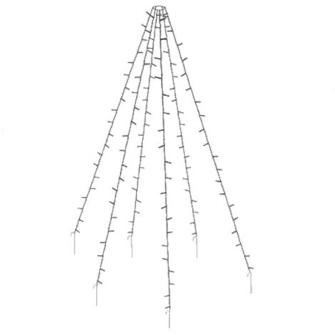 CORTINA EXTERIOR 120 LED BLANCO CALIDO ESPECIAL PARA ARBOLES 2m (altura) (1/4)