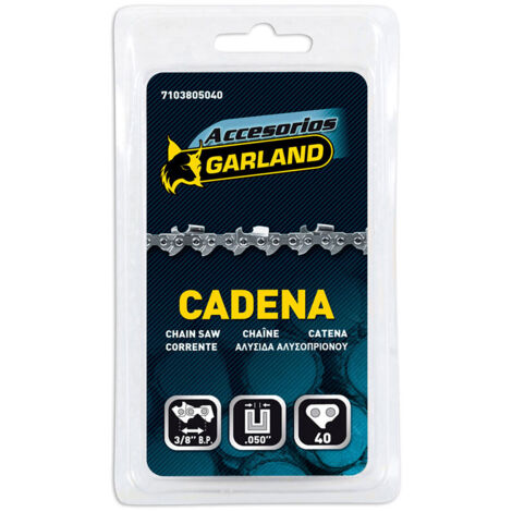 Cadena de motosierra para espada de 10 (25cm) 3/8 b.p 10 40 e 7103805040 garland (1/3)