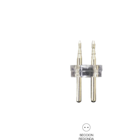 Conector Tubo Flexilux/Flexiled 13mm 2 Vías "Recto-Punta" EDM