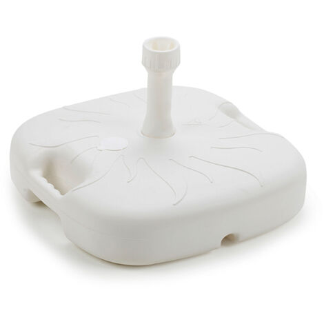 Base de parasol 18 l color: blanco 44x44x12cm ipae progarden