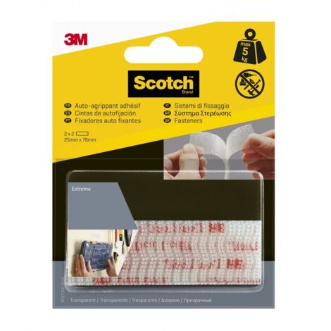 3m scotch tiras adhesivas 25x76 mm transparente 4 uds - 7100151768 (1/5)