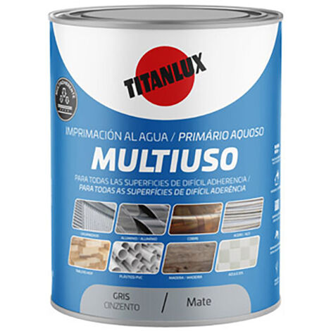 Imprimación al agua, multiuso, gris mate, 750 ml (1/2)